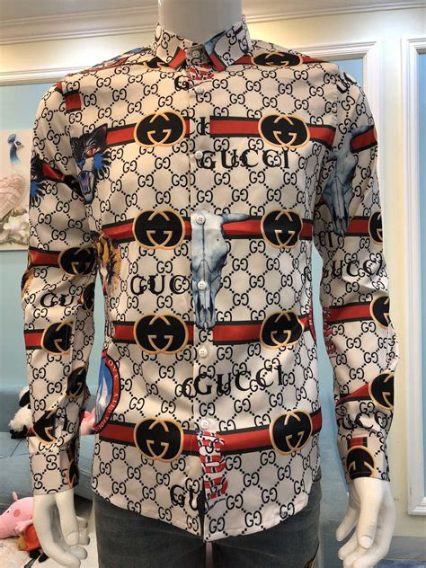 mens gucci shirt sale|real Gucci shirts for men.